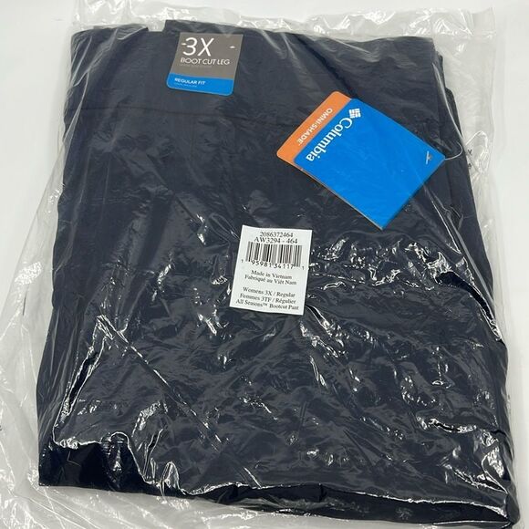 NWT Columbia All Seasons Bootcut Pant Pants Navy Sz 3X Plus Size 24 - Picture 16 of 16